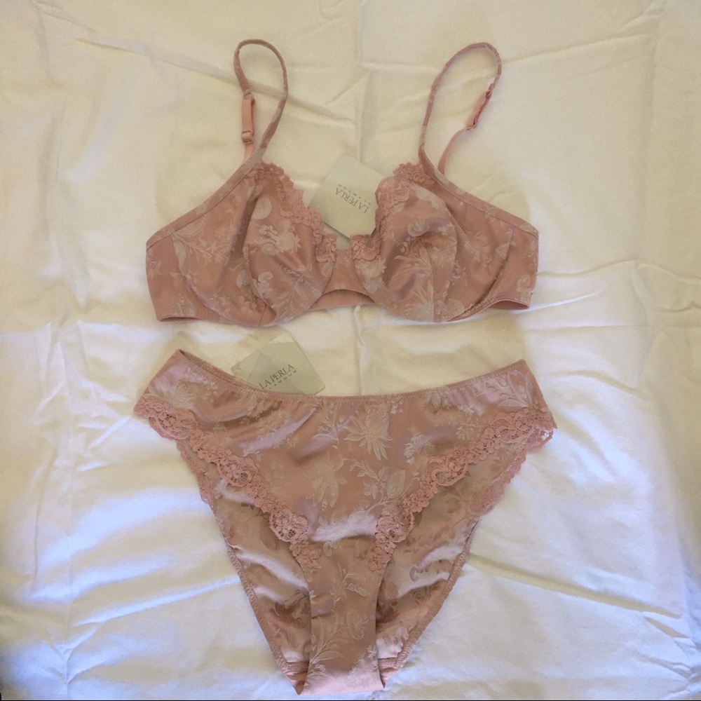 NWT Vintage La Perla Glamour Fleur Lingerie Set 36B/3 & M/3